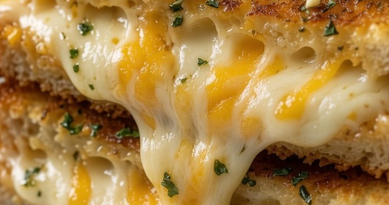 Garlic Bread Grilled Cheese