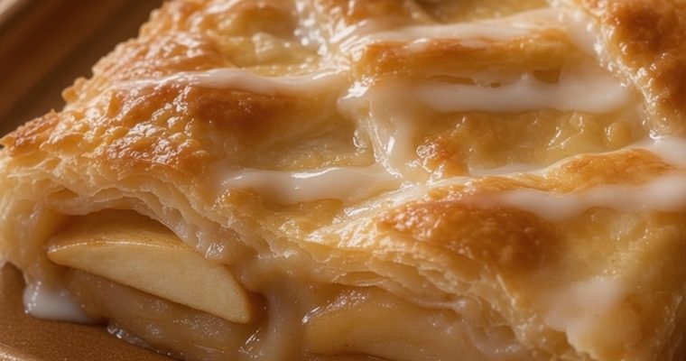Glazed Apple Slab Pie