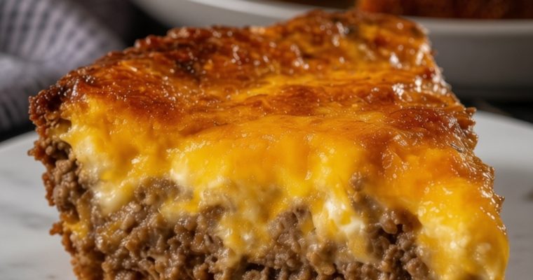Southern Style Cheeseburger Pie
