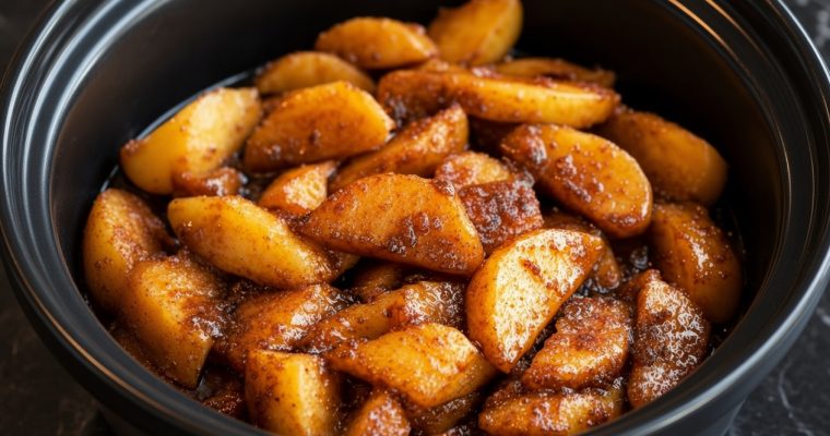 Slow Cooker Spiced Cracker Barrel Copycat Fried Apples
