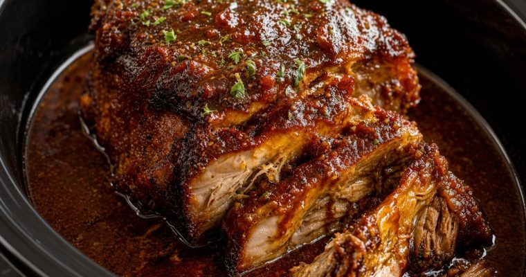 Slow Cooker Brown Sugar Balsamic Pork