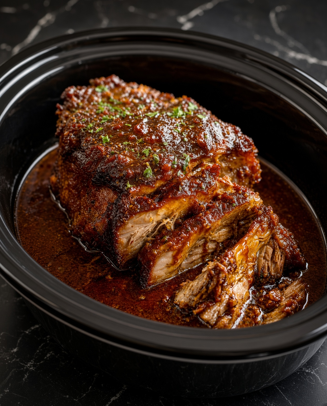 Slow Cooker Brown Sugar Balsamic Pork