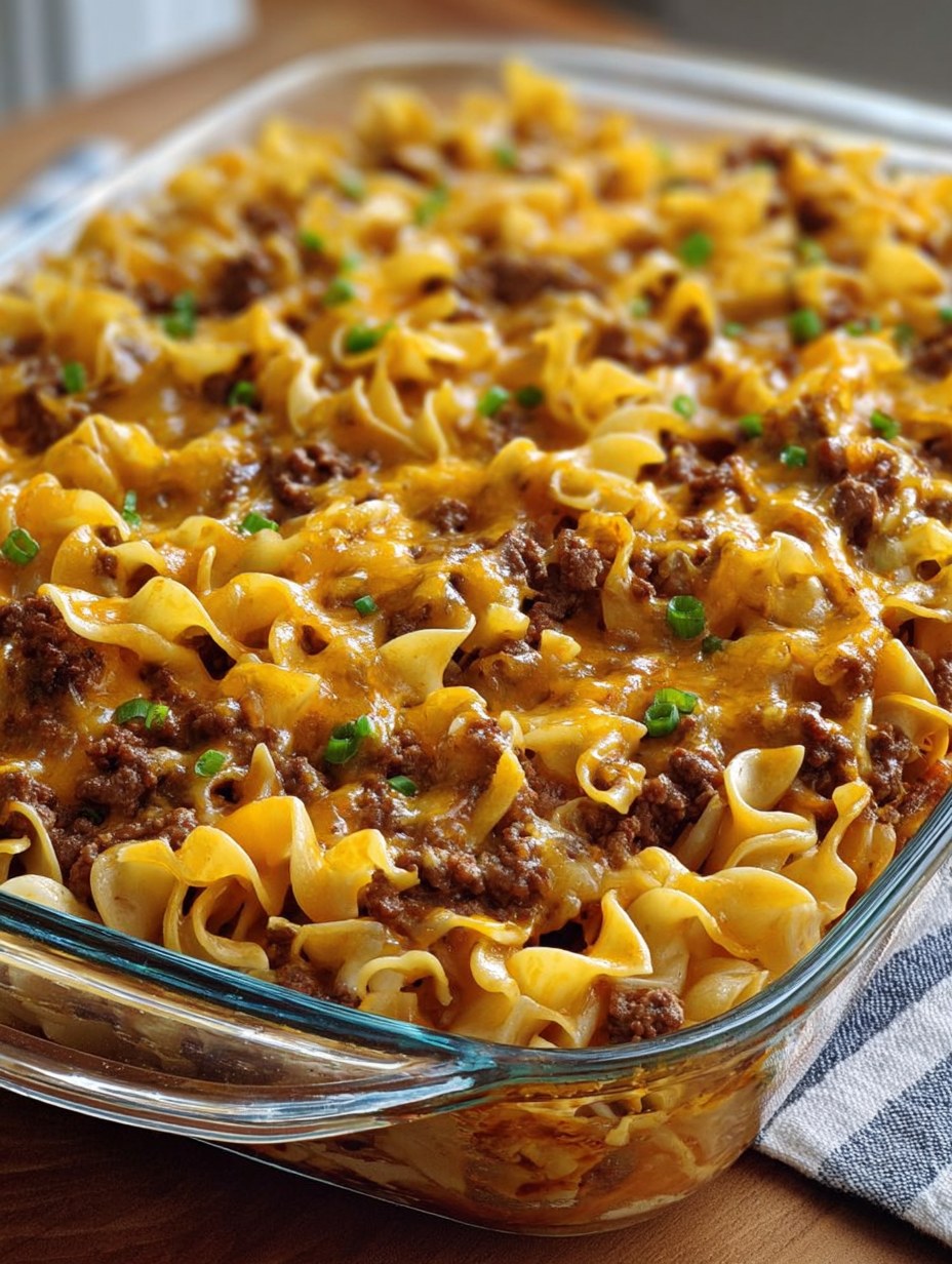 Cozy Beef and Noodle Casserole