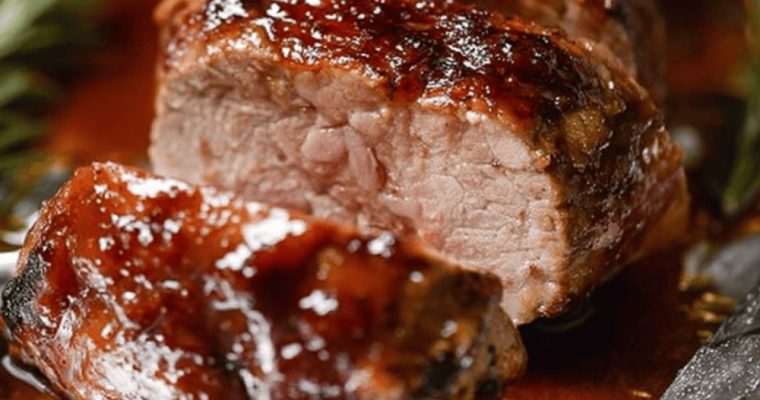 Bacon Maple Glazed Pork Tenderloin