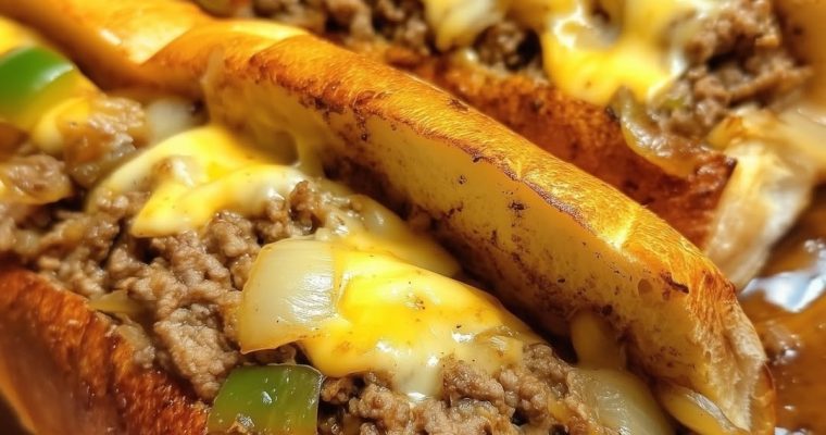 Philly Cheesesteak Sloppy Joes