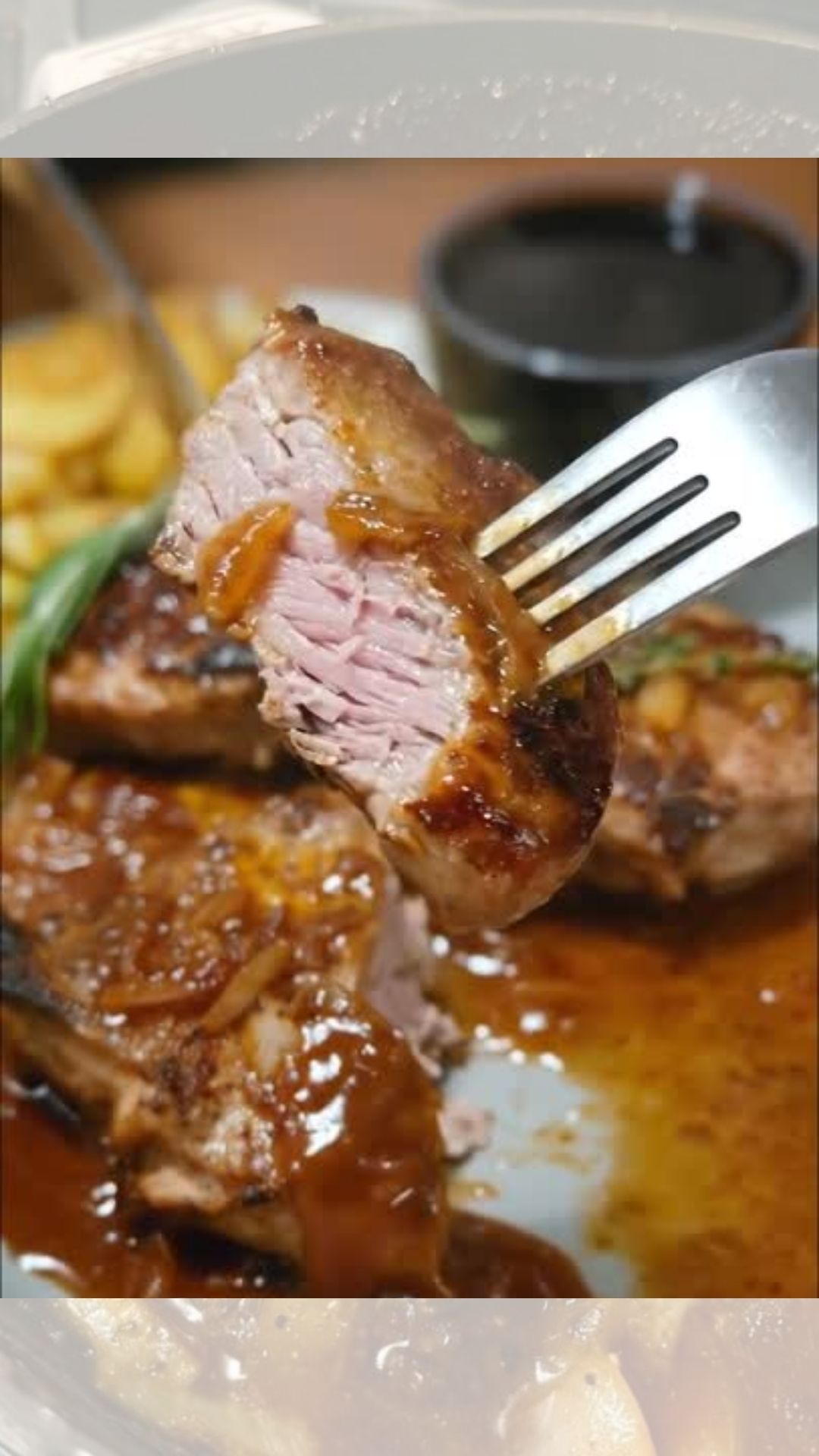 Smothered Pork Chops with Onions in Red Eye Gravy