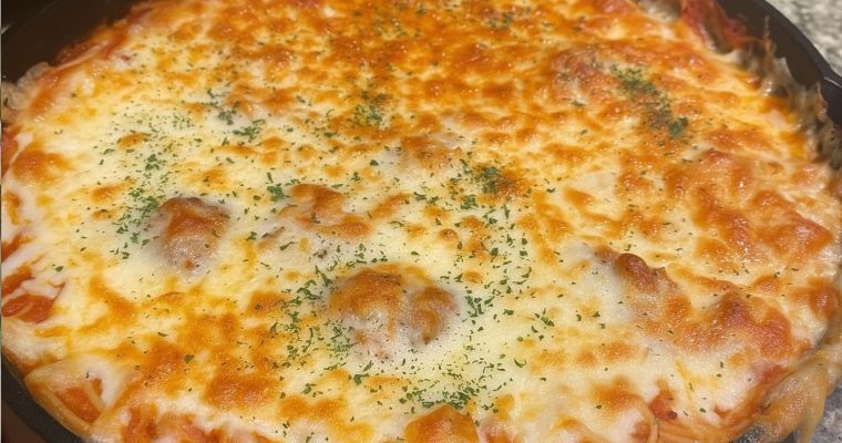 Spaghetti Casserole with Cream Cheese