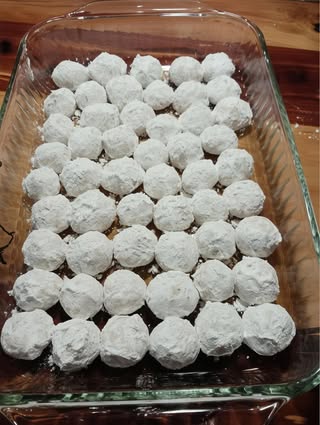 Buttery Pecan Snowball Cookies