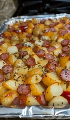 Cheese, Potato and Smoked Sausage Casserole