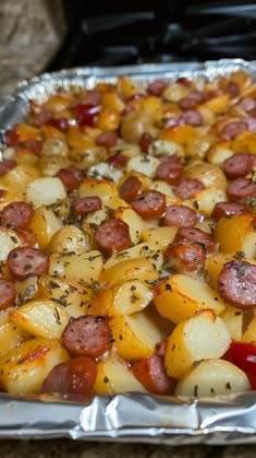 Cheese, Potato and Smoked Sausage Casserole