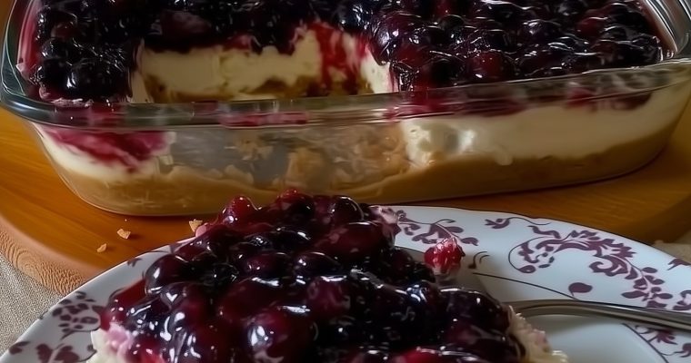 Easy Blueberry Cheesecake