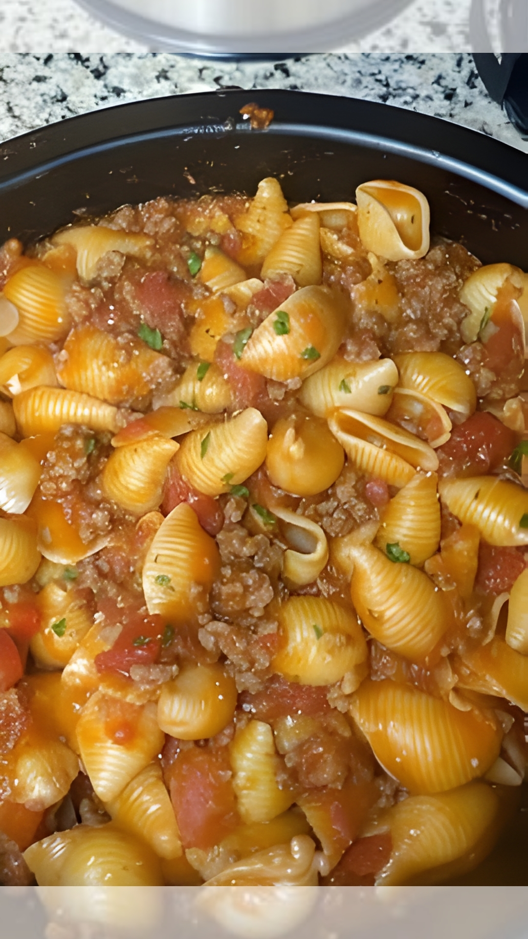 Pasta Shells with Ground Beef