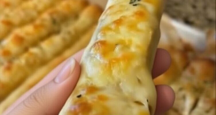 Homemade Cheesy Garlic Breadsticks