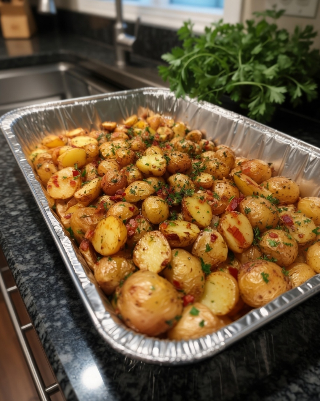 Parmesan Garlic Roasted Potatoes