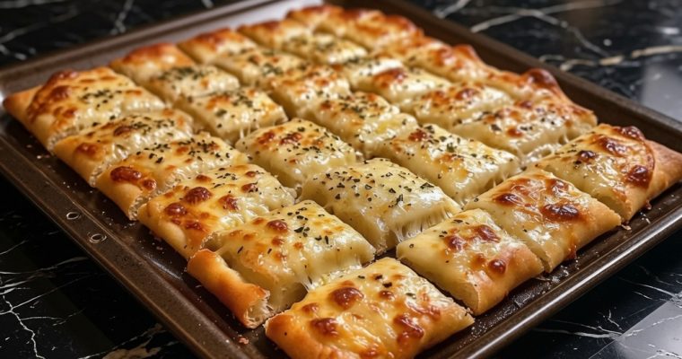 Easy Cheesy Garlic Breadsticks