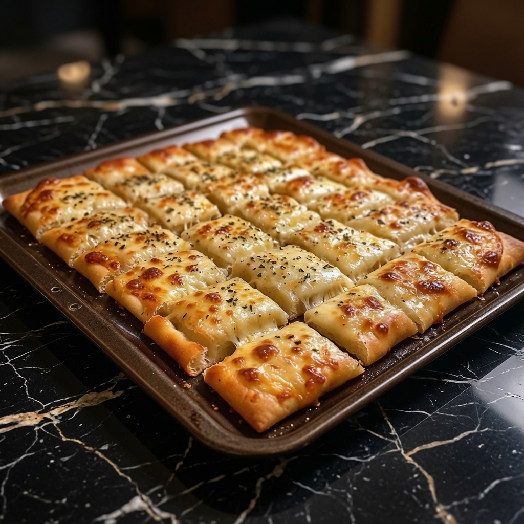 Easy Cheesy Garlic Breadsticks