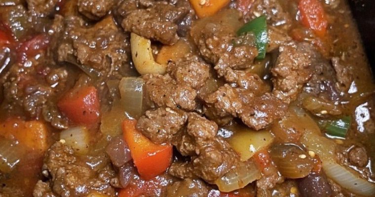 Crockpot Pepper Steak