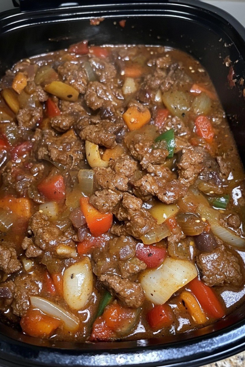 Crockpot Pepper Steak