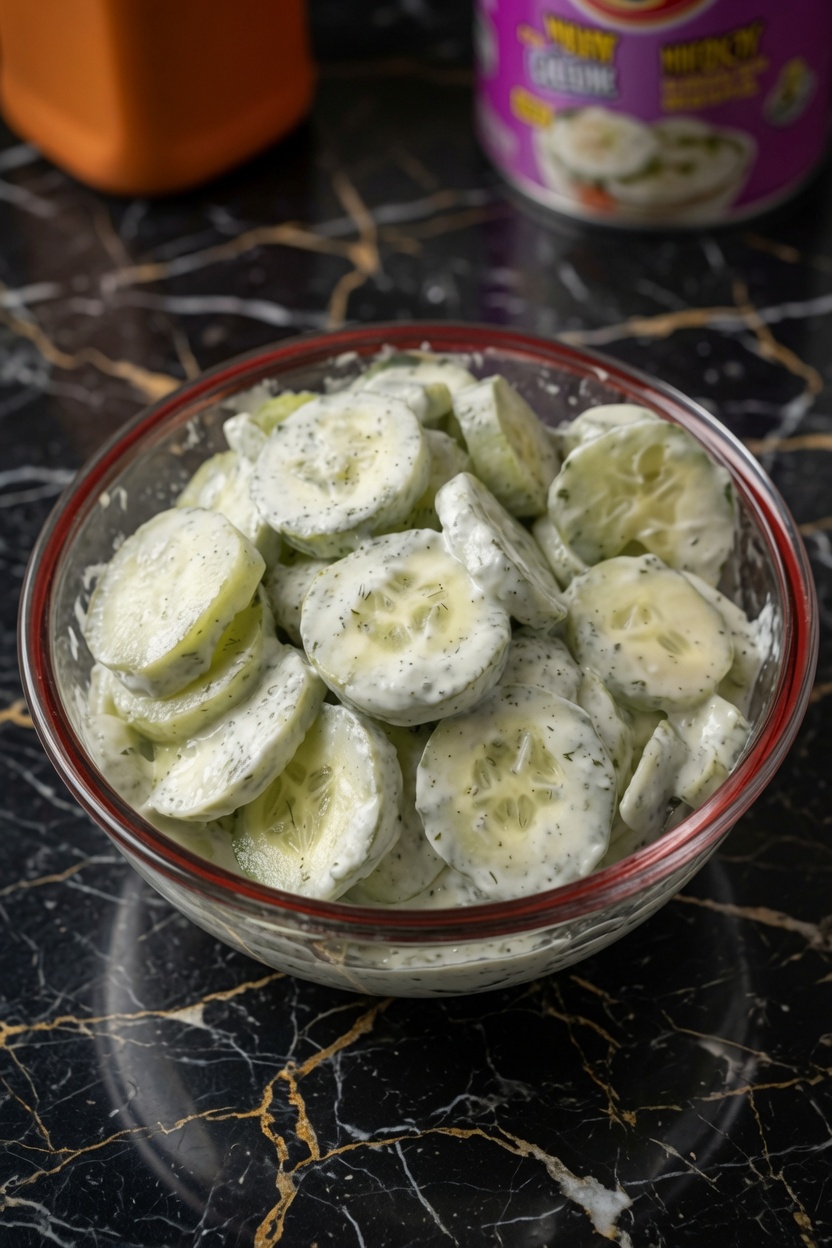 Dad’s Creamy Cucumber Salad