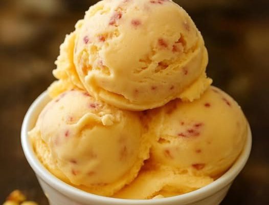 Fresh Peach Ice Cream