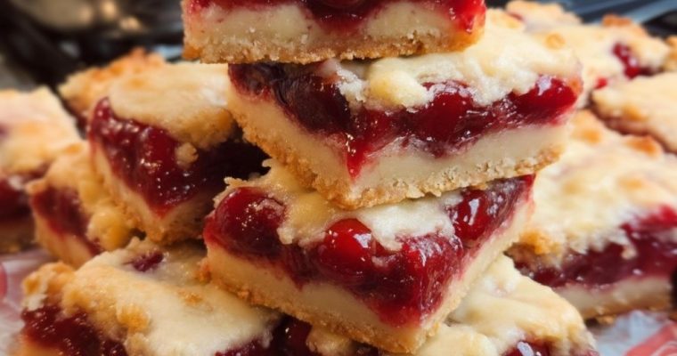 Cherry Crumble Bars