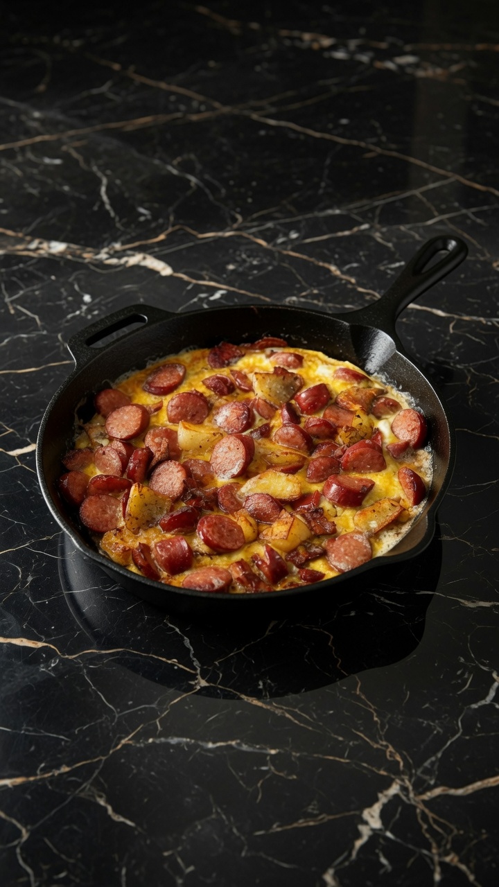 Cheese, Potato and Smoked Sausage Casserole