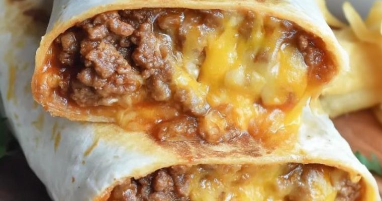 Sloppy Joe Grilled Burritos