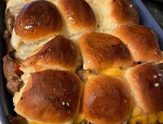 Philly Cheesesteak Sliders