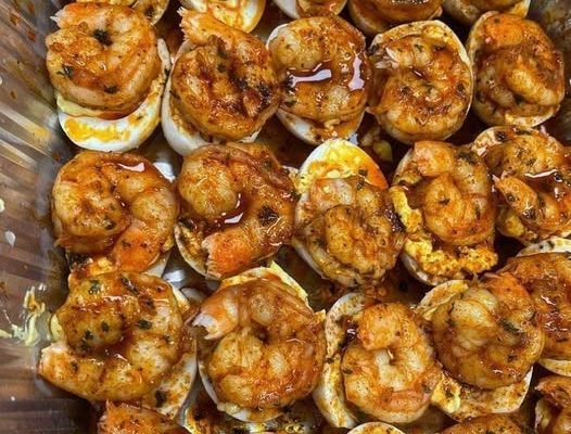 Cajun Shrimp Deviled Eggs