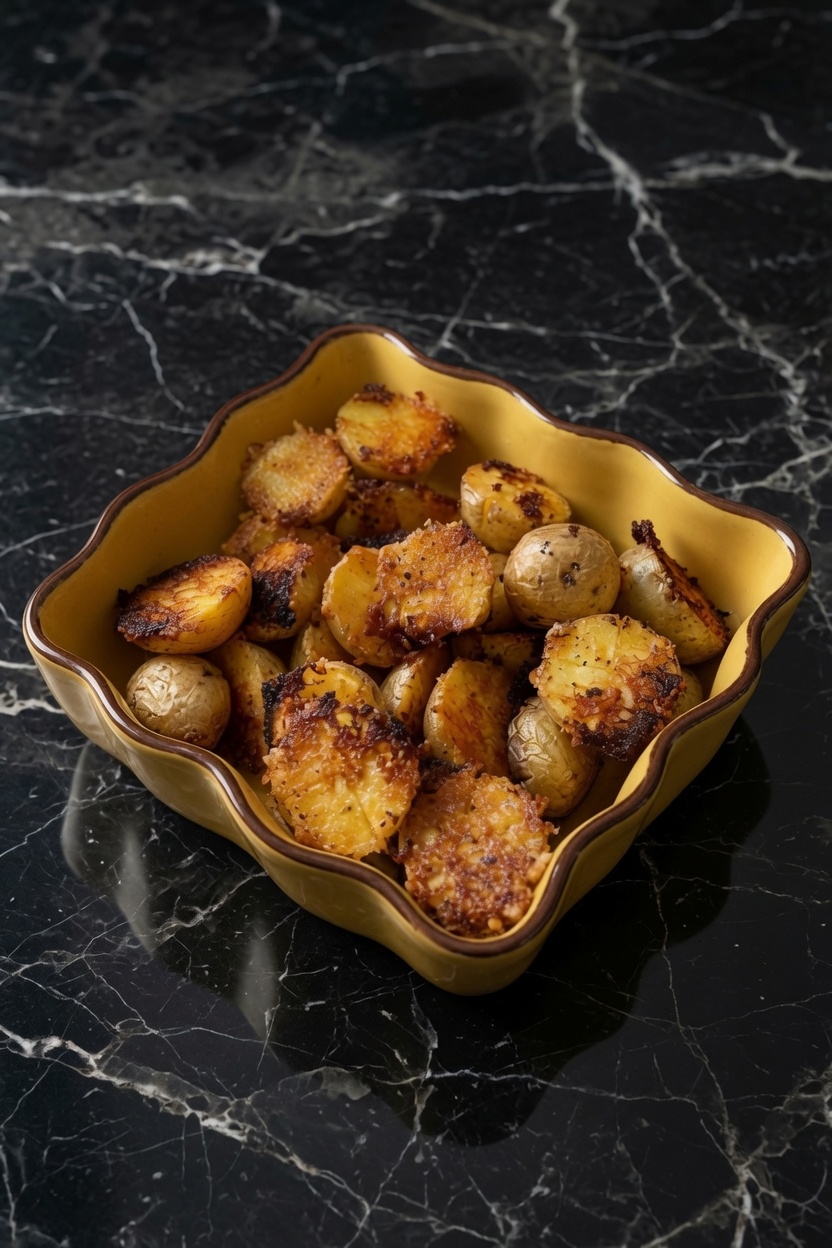 Crispy Crunchy Parmesan Potatoes