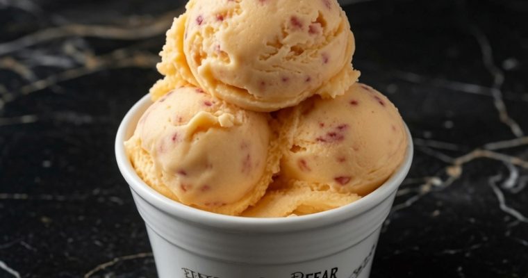 Fresh Peach Ice Cream