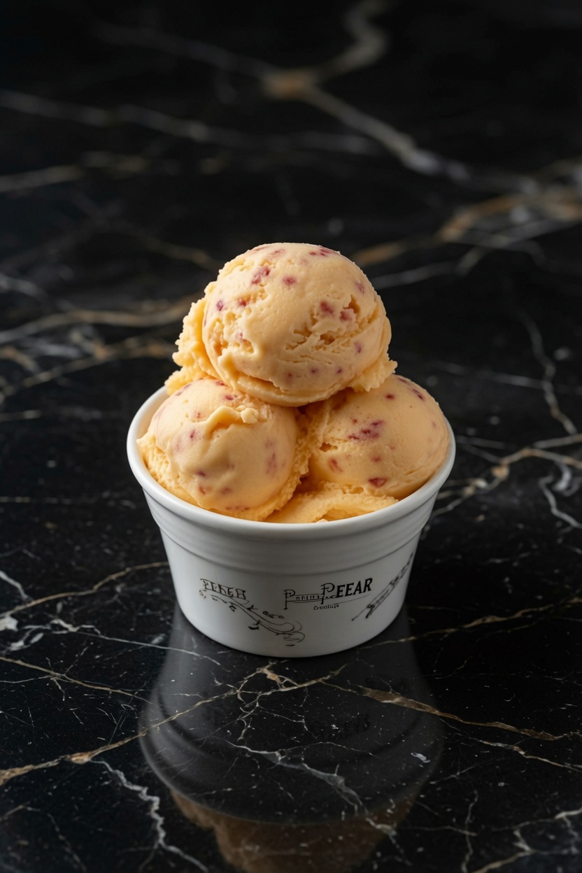 Fresh Peach Ice Cream