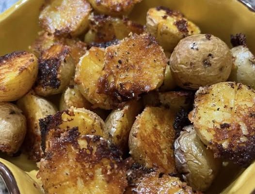 Crispy Crunchy Parmesan Potatoes