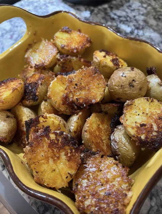 Crispy Crunchy Parmesan Potatoes