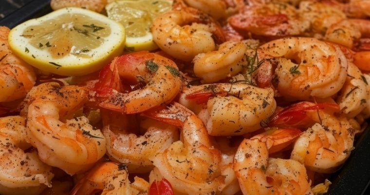 Lemon Butter Baked Shrimp