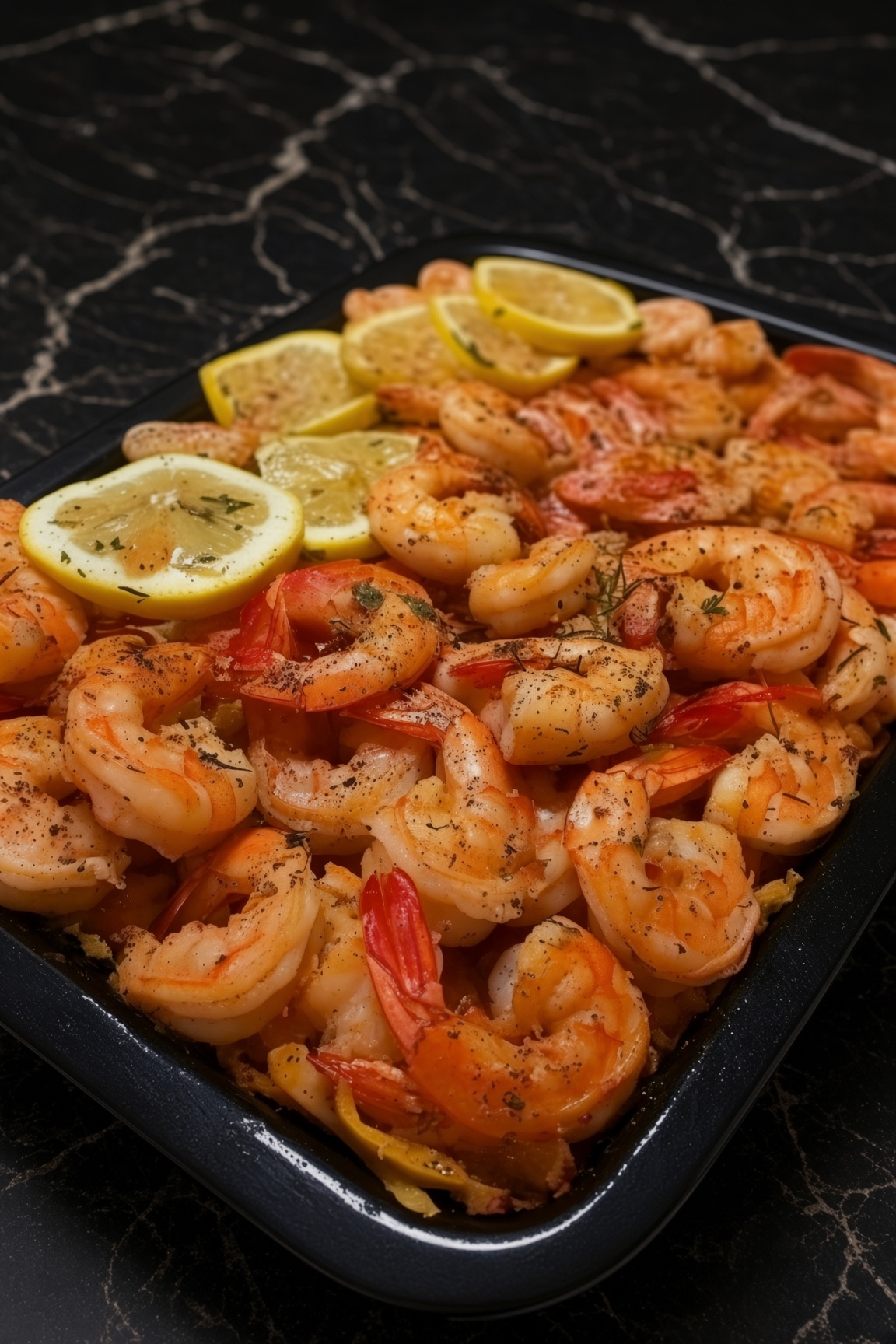 Lemon Butter Baked Shrimp