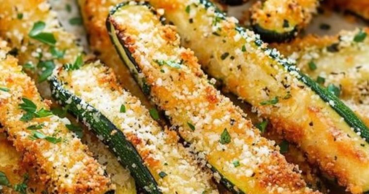 Garlic Lemon Oven Baked Zucchini