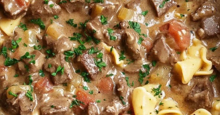 Crockpot Beef Stroganoff