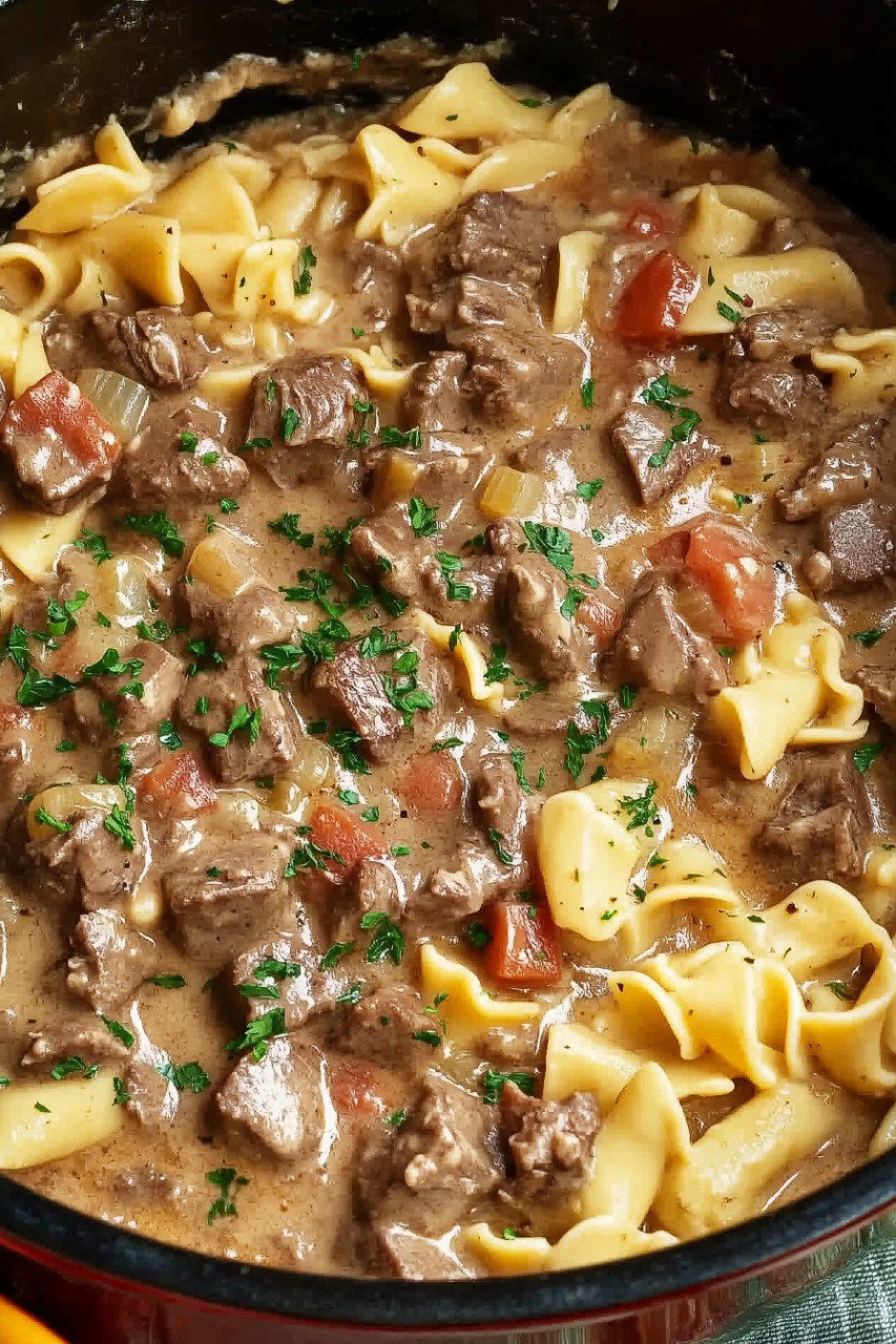 Crockpot Beef Stroganoff