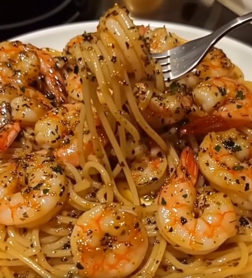 Shrimp Scampi with Spaghetti