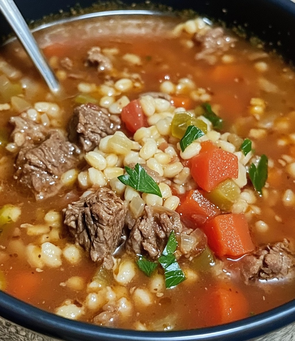 BEEF AND BARLEY SOUP