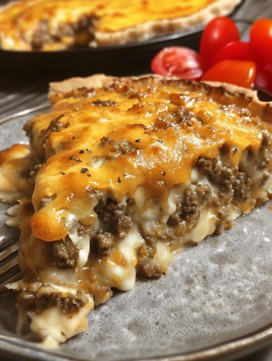 IMPOSSIBLE CHEESEBURGER PIE