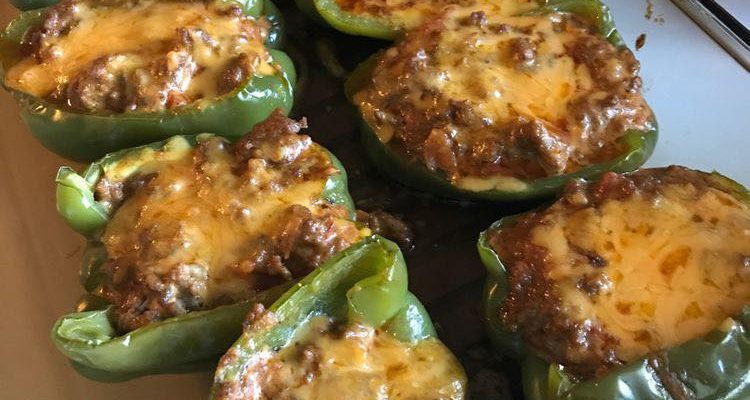 Parmesan Chicken Stuffed Peppers