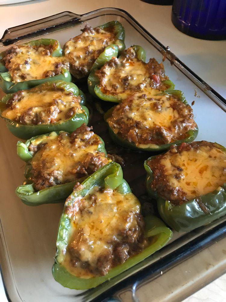 Parmesan Chicken Stuffed Peppers