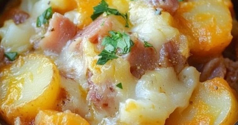 Crockpot Ham & Potato Casserole
