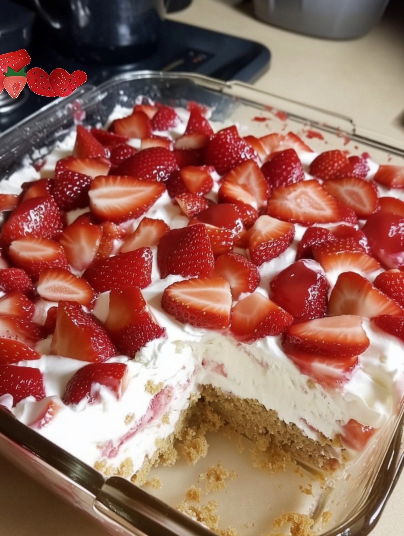 Strawberry Cream Cheese Icebox Cake