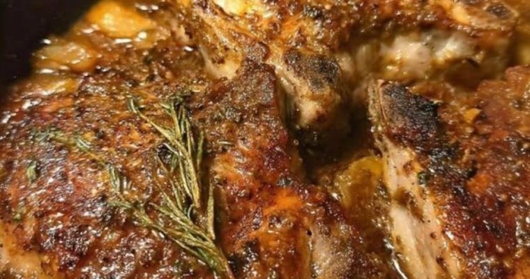 Smothered Pork Chops with Onions in Red Eye Gravy