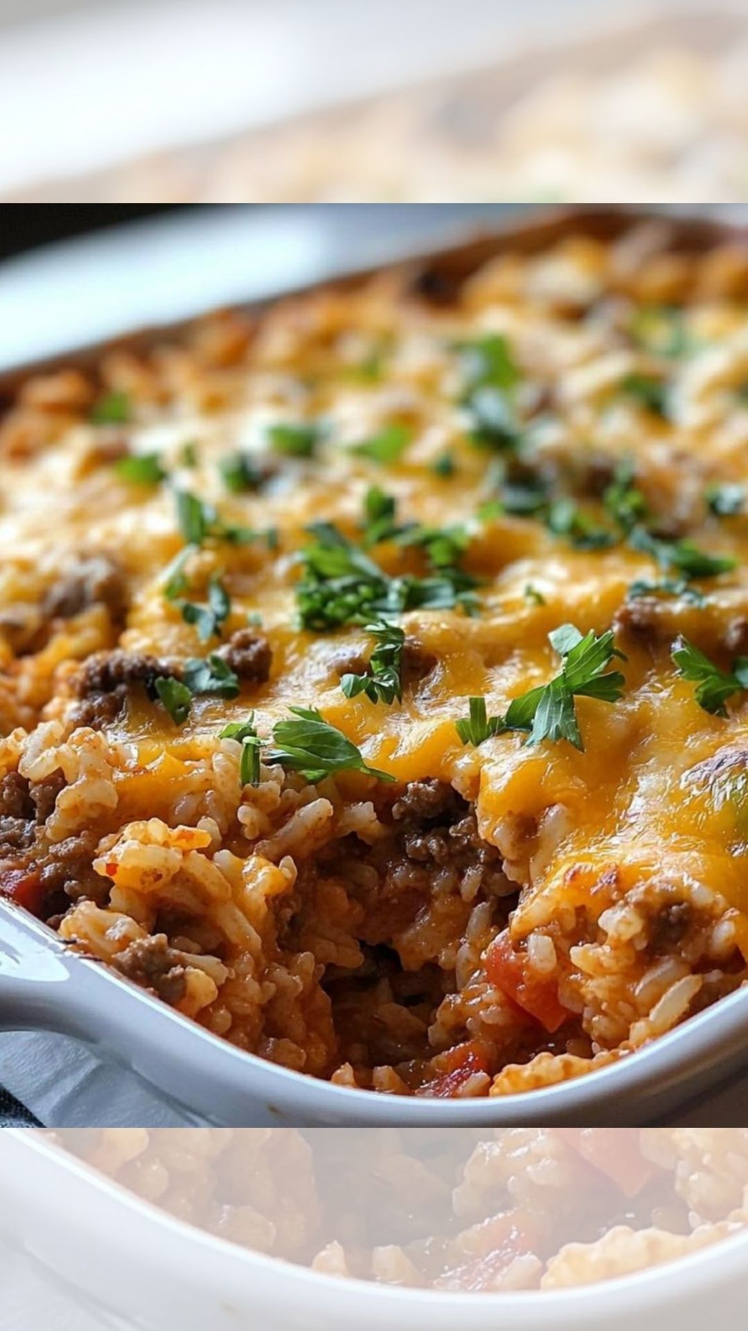 BEEF AND RICE CASSEROLE