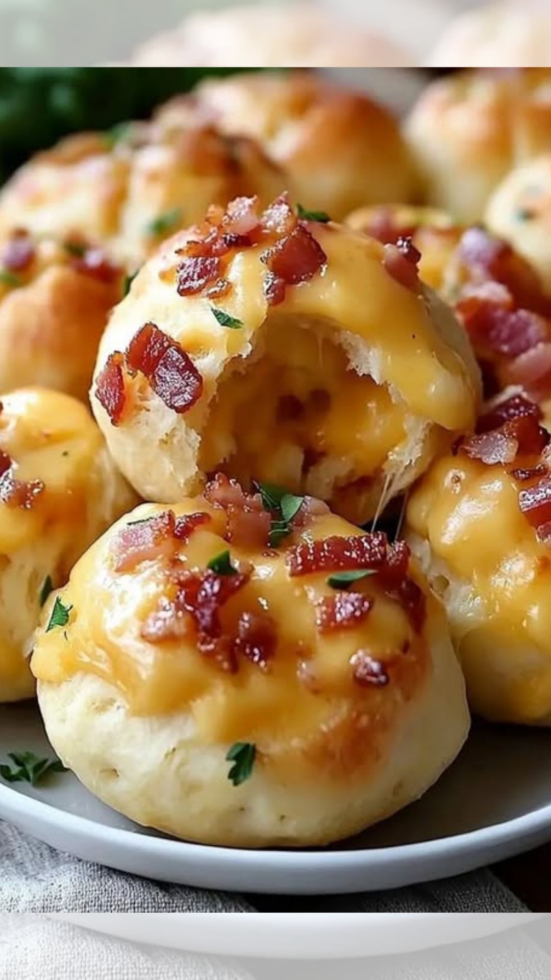BAKED BACON STUFFED CHEESE BOMBS