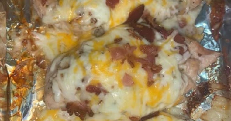 Chicken Bacon Ranch Pasta Bake